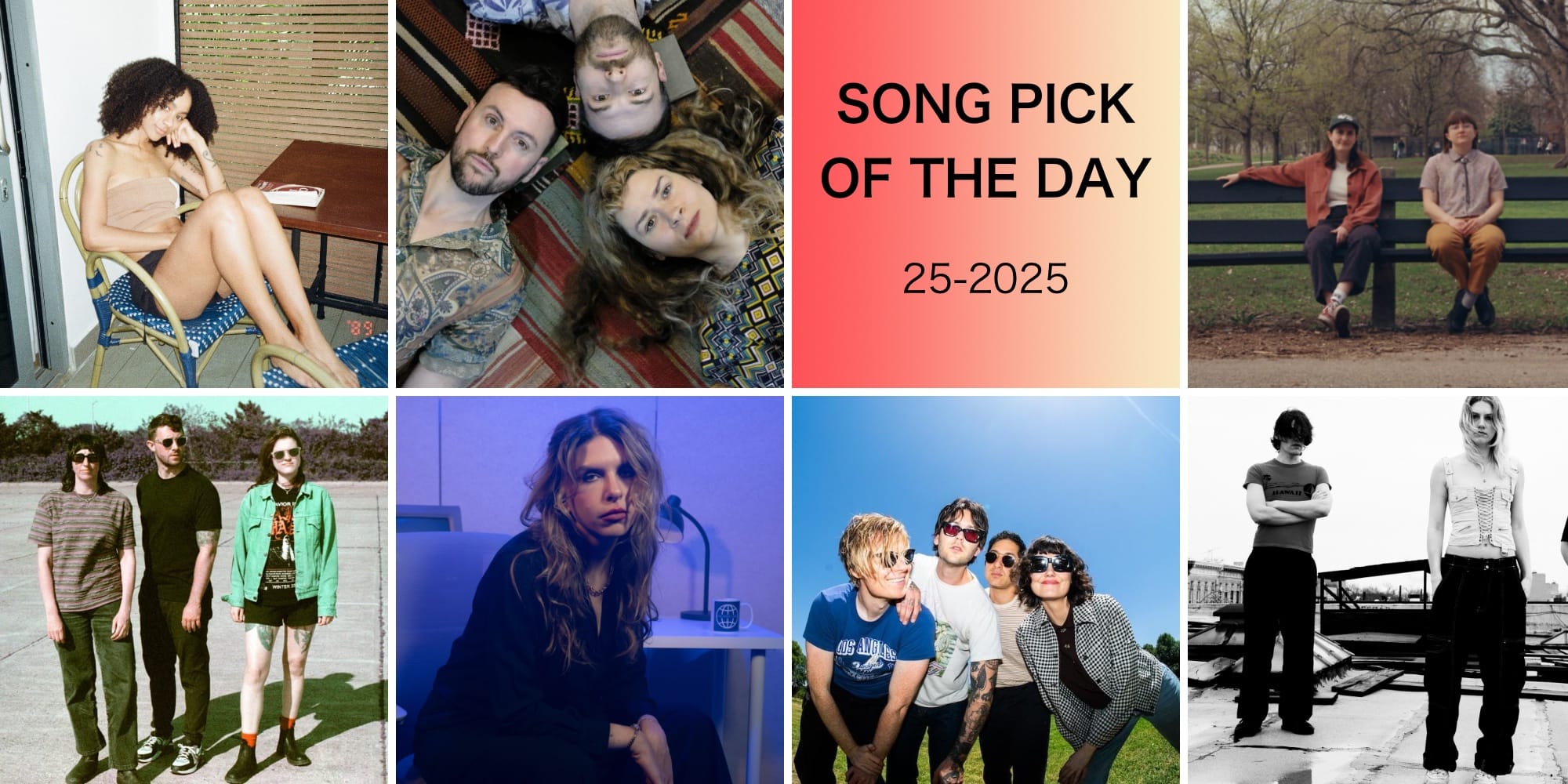 Press shots of Michelle Núñez, Dance Lessons, OK Cool, Freezing Cold, Kirsten Izer, Dear Boy, and Laveda