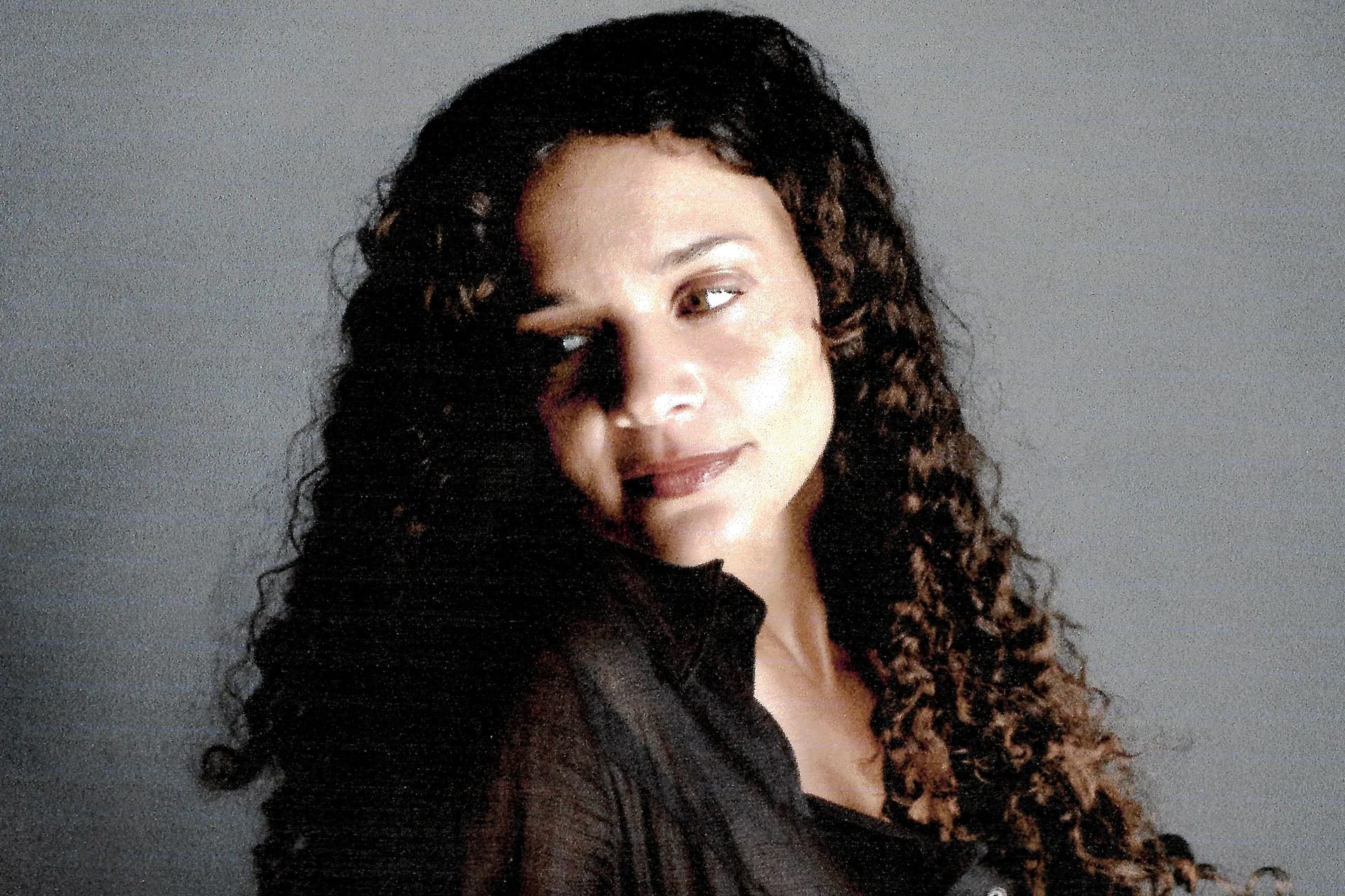Closeup portrait of Erika de Casier