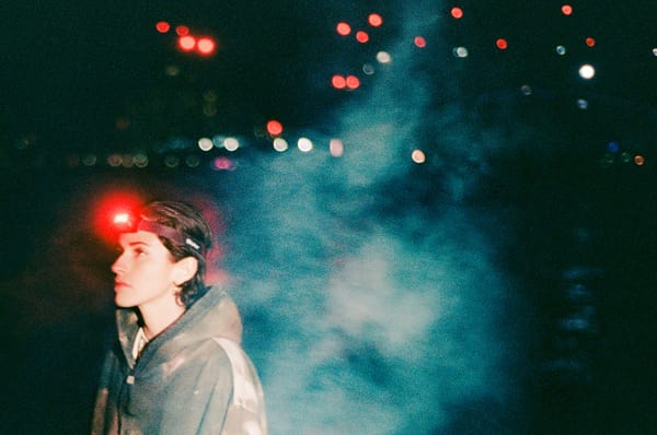Artistic shot of Raquel Martins at nigh