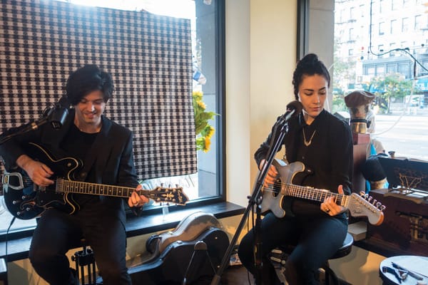 Dee Dee of Dum Dum Girls plays an intimate show at Moscot